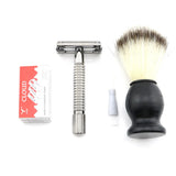Butterfly Safety Razor WEISHI Brass material Gun color 9306-C or  Black Travel pouch Stainless steel mirror Top quality NEW