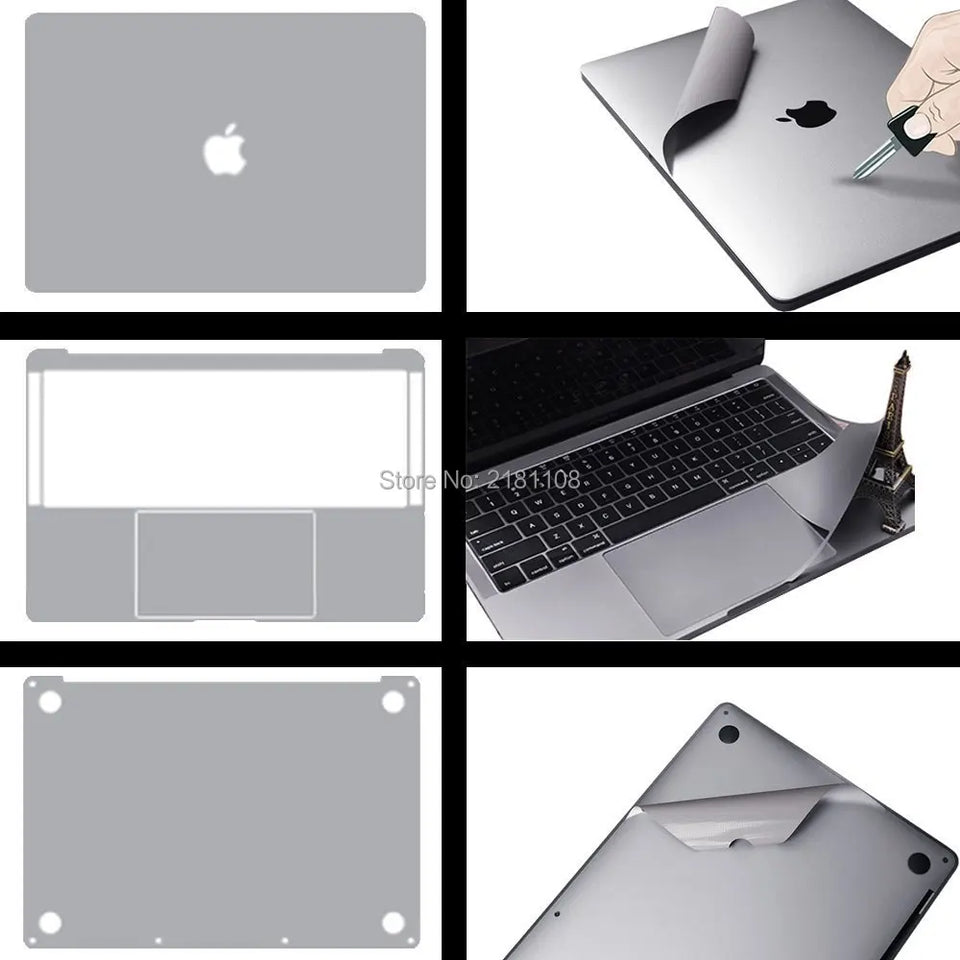 Rose Gold Full Body Skin for MacBook air (13-inch, A1931 A1932 A2179 A2337), Full-Cover Protective Vinyl Decal Sticker