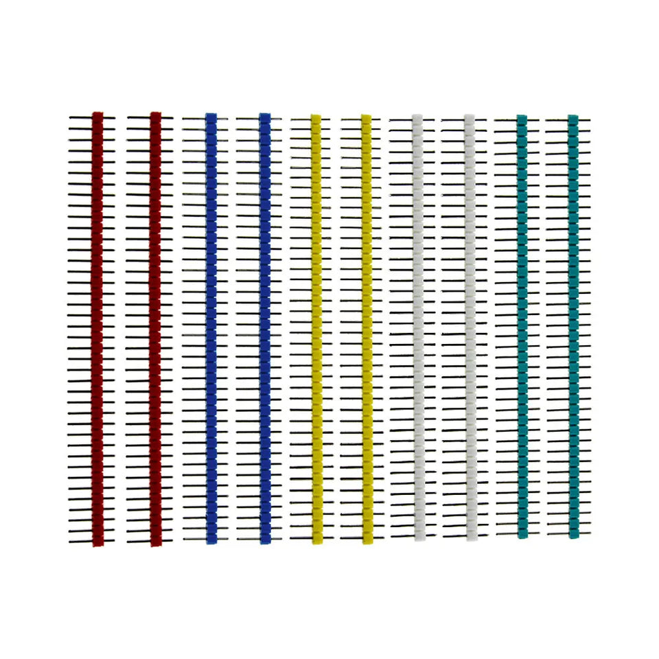 10pcs 40 Pin 1x40 Single Row Male and Female 2.54 Breakable Pin Header PCB JST Connector Strip for arduino DIY Kit