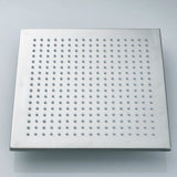 Rainfall Shower Head LED Light 12/16" Large Brass Rainfall Shower Faucet Head Square Shape/Color Changed