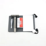 Butterfly Safety Razor WEISHI Brass material Gun color 9306-C or  Black Travel pouch Stainless steel mirror Top quality NEW