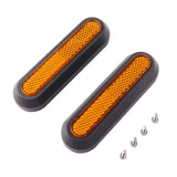 Wheel Cover Protect Shell For Xiaomi Electric Scooter Pro 2/1s/M365 Front Rear Safety Reflective Parts yellow reflector