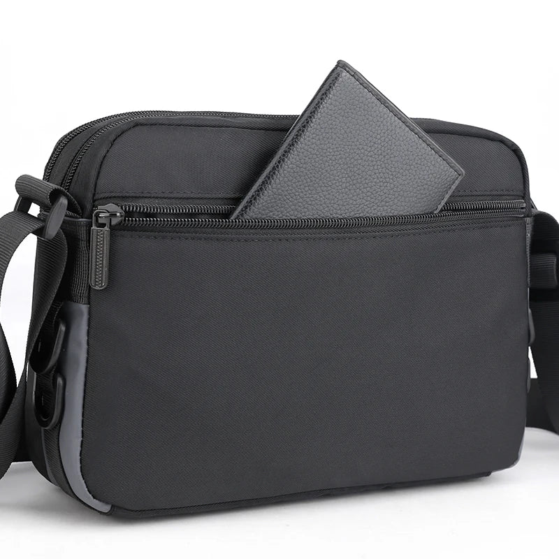 Crossbody Shoulder Bag Men Zipper Travel Messenger Pack Male Shoulder Sling Working Bags Bookbag Briefcase Casual Sling Bag Male
