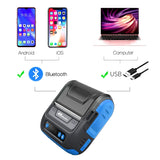 MHT-P29L Milestone Bluetooth 80mm Usb Thermal Receipt Printer Mini Tag Barcode Sticker Printer Receipt Printing Machine
