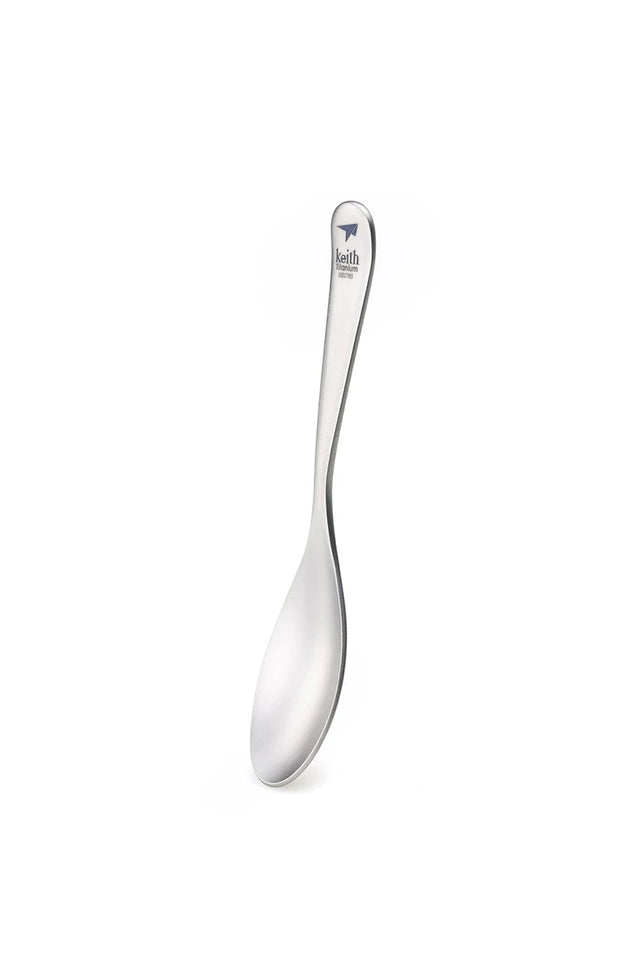 Keith Pure Titanium Rice Spoon Dessert Ice Cream Table Spoon for Kid Restaurant Picnic Tableware Bacteriostatic Healthy Flatware