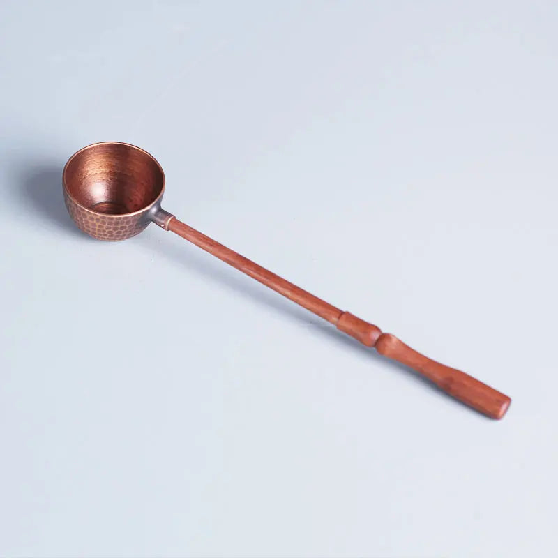 Pure Red Copper Coffee Tea Pot Cup Spoon Set Drinkware Long Gooseneck Spout Kettle Hand Drip Kettle turkish Coffee Maker Set