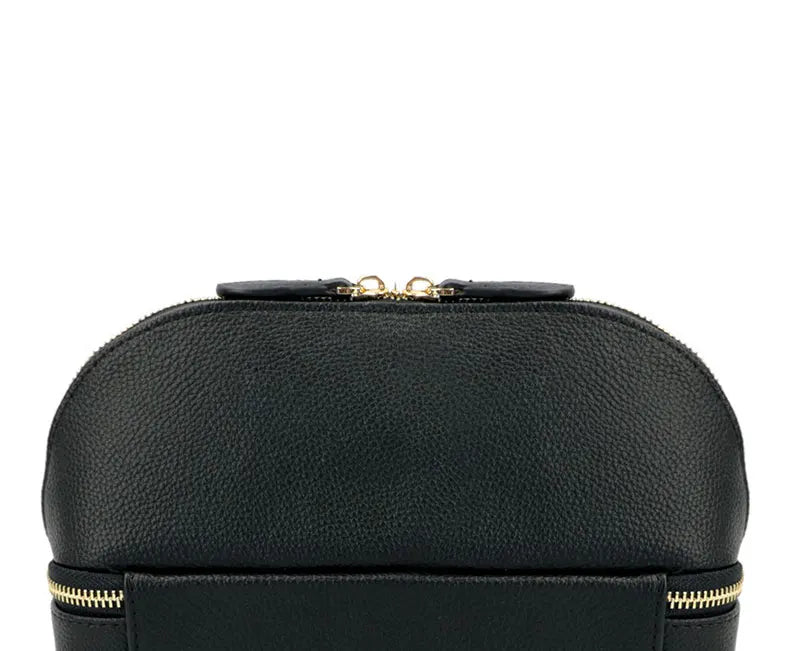 Personalized Cosmetic Bag Pu Leather Women Travel Makeup Bag with Jewelry Organizer Case 2 in 1 Ladies Travel Clutch Pouch