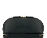 Personalized Cosmetic Bag Pu Leather Women Travel Makeup Bag with Jewelry Organizer Case 2 in 1 Ladies Travel Clutch Pouch