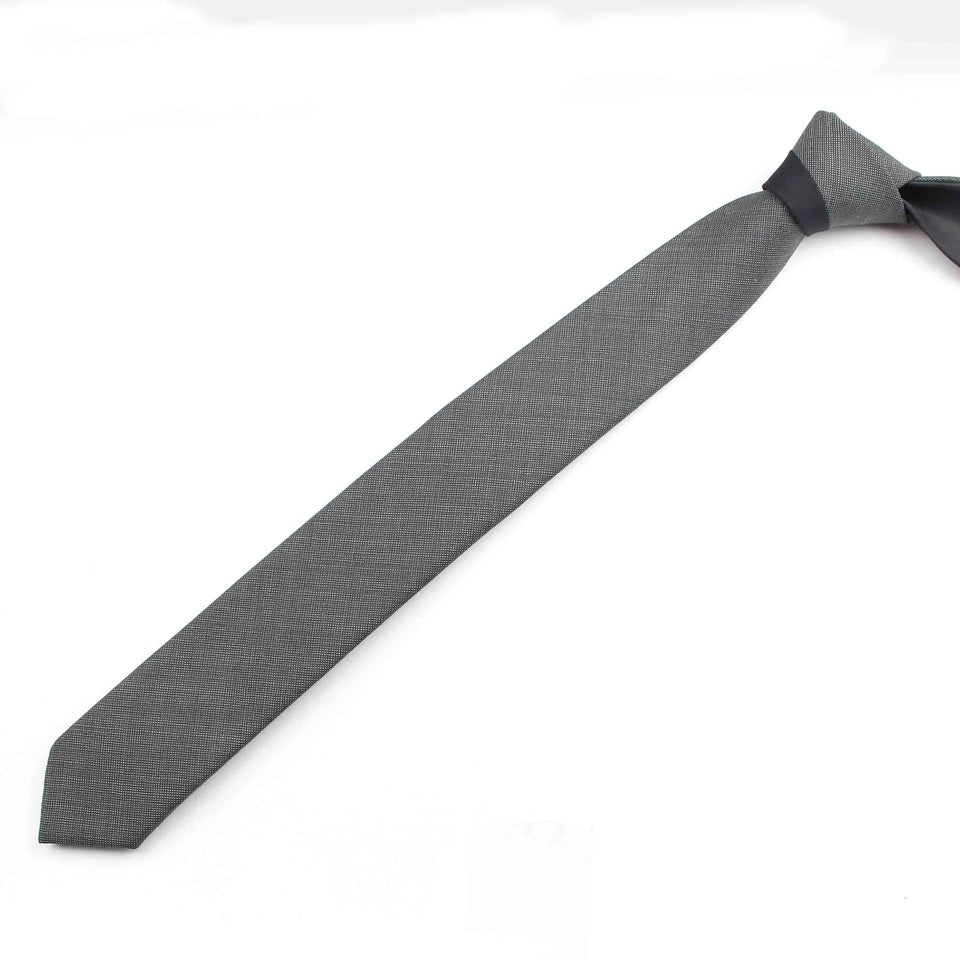 Commercial Luxury 100% Wool Tie Classical Color Black Grey Necktie Mens Fashion Neckties Designer Handmade European Style Ties