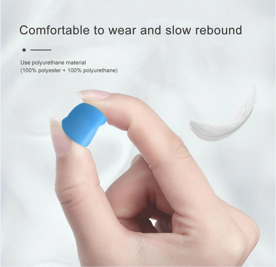 TISHRIC Soft Sleep Earplugs Sleeping Ear Plugs Noise Plugs For Sleeping Noise Reduction Sound Insulation Ear Protection