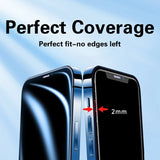 3-4PCS Full Cover Tempered Glass For iPhone 11 12 13 14 15 Pro Max Screen Protector For iPhone X XR Xs Max Protective Glass Film