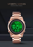SKMEI Digital 2 Time Mens Watches Fashion LED Men Digital Wristwatch Chrono Count Down Alarm Hour For Mens reloj hombre 1611