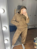 Women Winter Flannel Pajama Set Fleece Pajamas Sleepwear Homewear Thick Warm Velvet Female Suit Fall Sweatshirt Ladies Pyjama