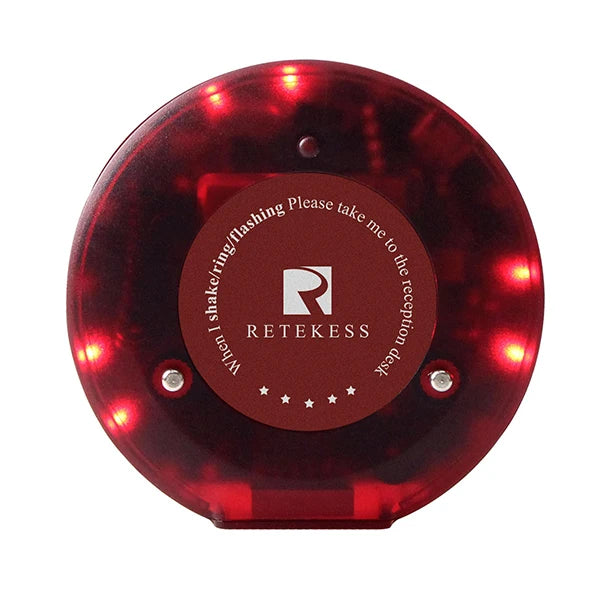RETEKESS T119 Wireless Restaurant Paging System Coaster Vibrater Buzzer Receiver 2-Way Charge for Cafe Food Trucks