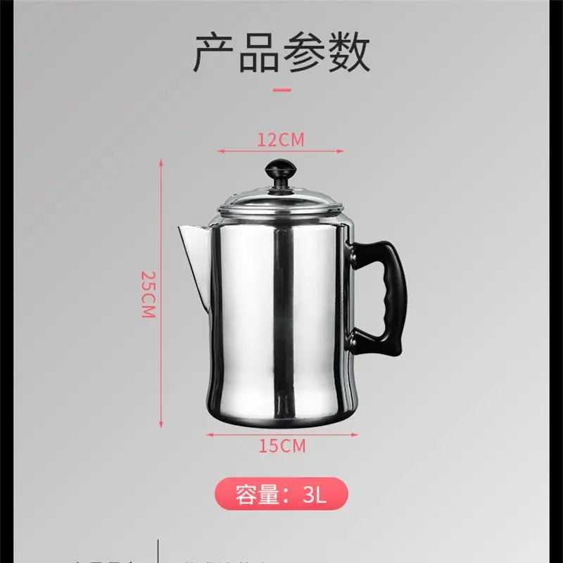 Coffee Percolator 16CM Aixiangru 3L Espresso Tea Pot Hand Brewing Bubble Tea Kettle Kitchen Accessories Aluminum Coffee Press