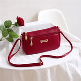 New Arrivals Women Shoulder Crossbody Bags Purse Bowknot PU Leather Messenger Handbags Small Phone Pocket for mama