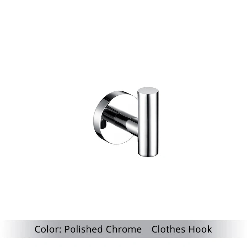 Bathroom Accessories Hardware Set Kit Towel Bar Wall Mount Matt Black Toilet Paper Holder Hand Robe Hook Hanger Stainless Steel