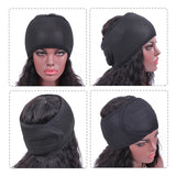 Nunify New Fashion Non Slip Adjustable Lace Wig Headband Foam Mesh Wrap Wig Band Soft Polyester Mesh Belt Bonnets