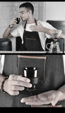 Barista Couple Coffee Cup 80/160ml Ins-style Espresso Kettle Ceramics Creative Couple Tea Water Mug Black Glaze Container