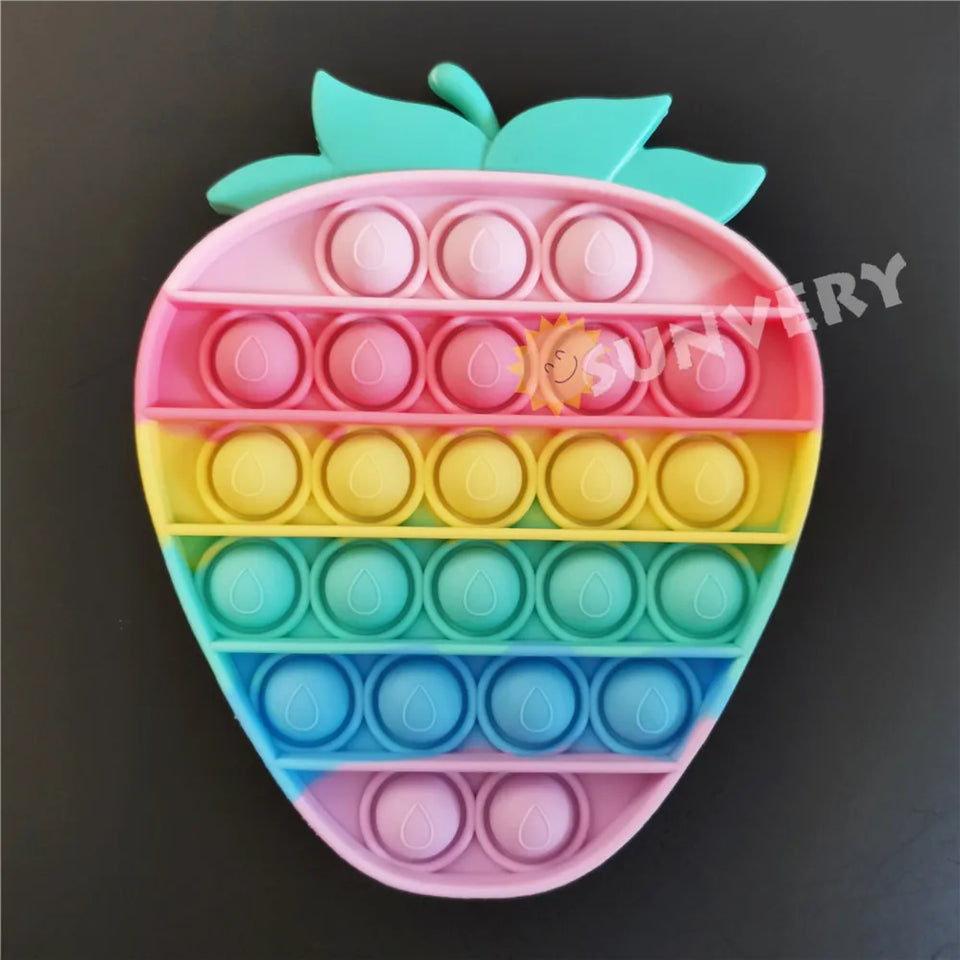 Animal Fidget Toys for Children Adults Kawaii Trend Figet Toy Kids Fun Push Bubble down Antistress toy Girls Boys Birthday Gift