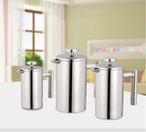 1.5L / 2L Coffee Maker French Press Stainless Steel Espresso Coffee Machine French Press Double-Wall Insulated Coffee Tea Maker
