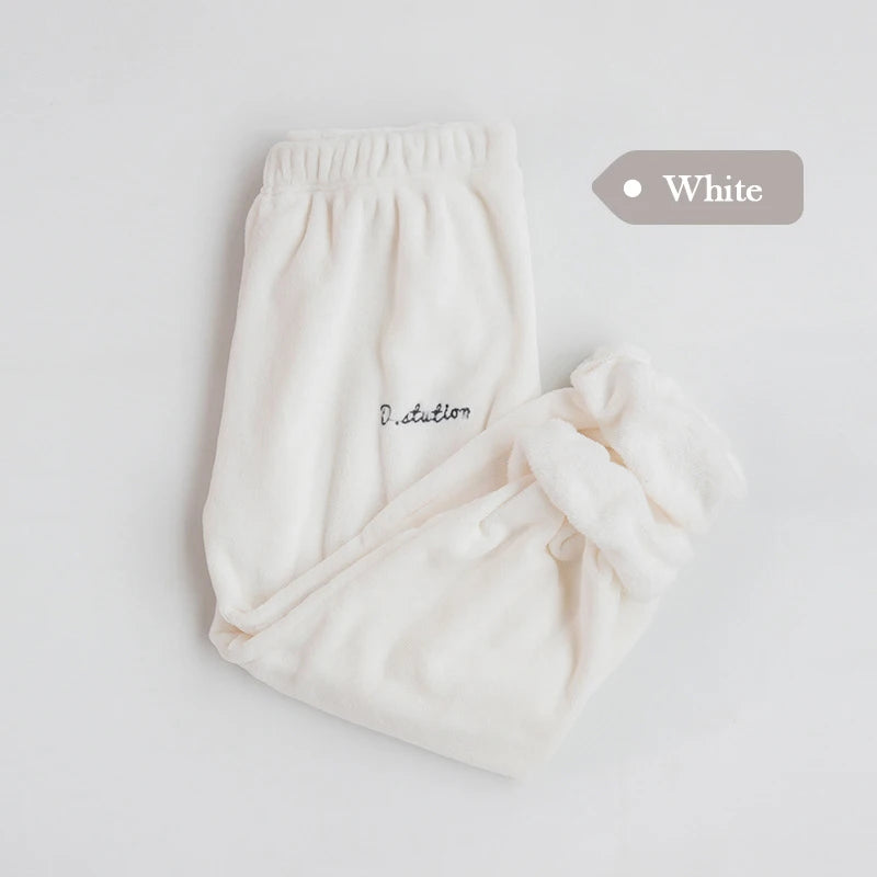 Women Winter Flannel Pajama Set Fleece Pajamas Sleepwear Homewear Thick Warm Velvet Female Suit Fall Sweatshirt Ladies Pyjama