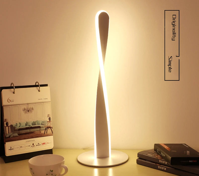 spiral Floor Lamp Modern Long Line Floor Lamp For Living Room Sofa Bedroom Study Living Room Home white standing  Floor Lamp
