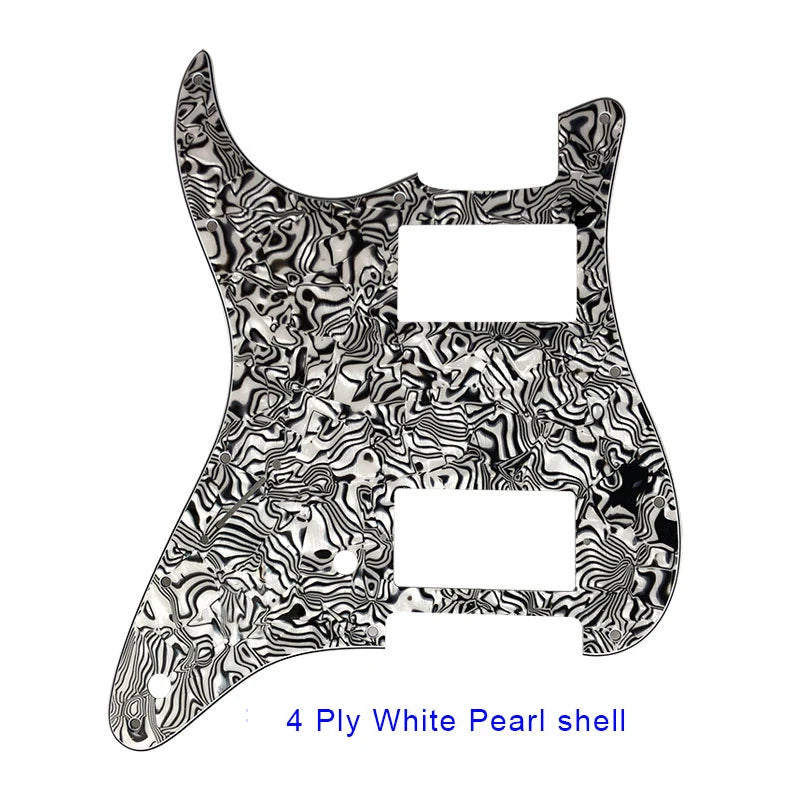 Guitar Pickguard - For FD Strat Left Handed 11 Screw Holes HH PAF Humbucker Scratch Plate 2 Control Holes Various Color Choice