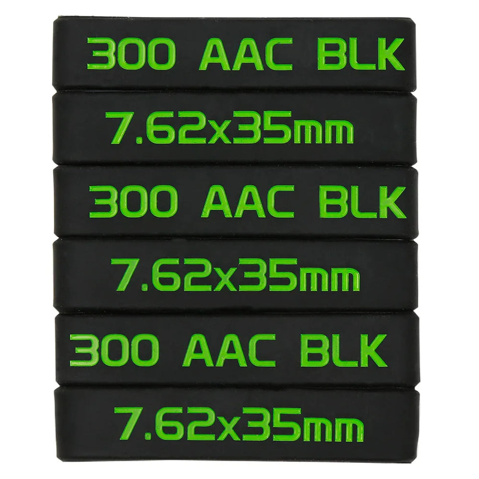 6 Pack Marking Band for Magazine 300 Acc BLK Supersonic/Subsonic 300 AAC BLK/7.62x35 mm Magazine Marking Band