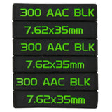 6 Pack Marking Band for Magazine 300 Acc BLK Supersonic/Subsonic 300 AAC BLK/7.62x35 mm Magazine Marking Band
