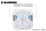 Barrow PC Water Cooling Flow Meter Indicator 5V 3 Pin LRC2.0 Version SLFV1-RGB for Water Cooling System RGB Flow Monitor