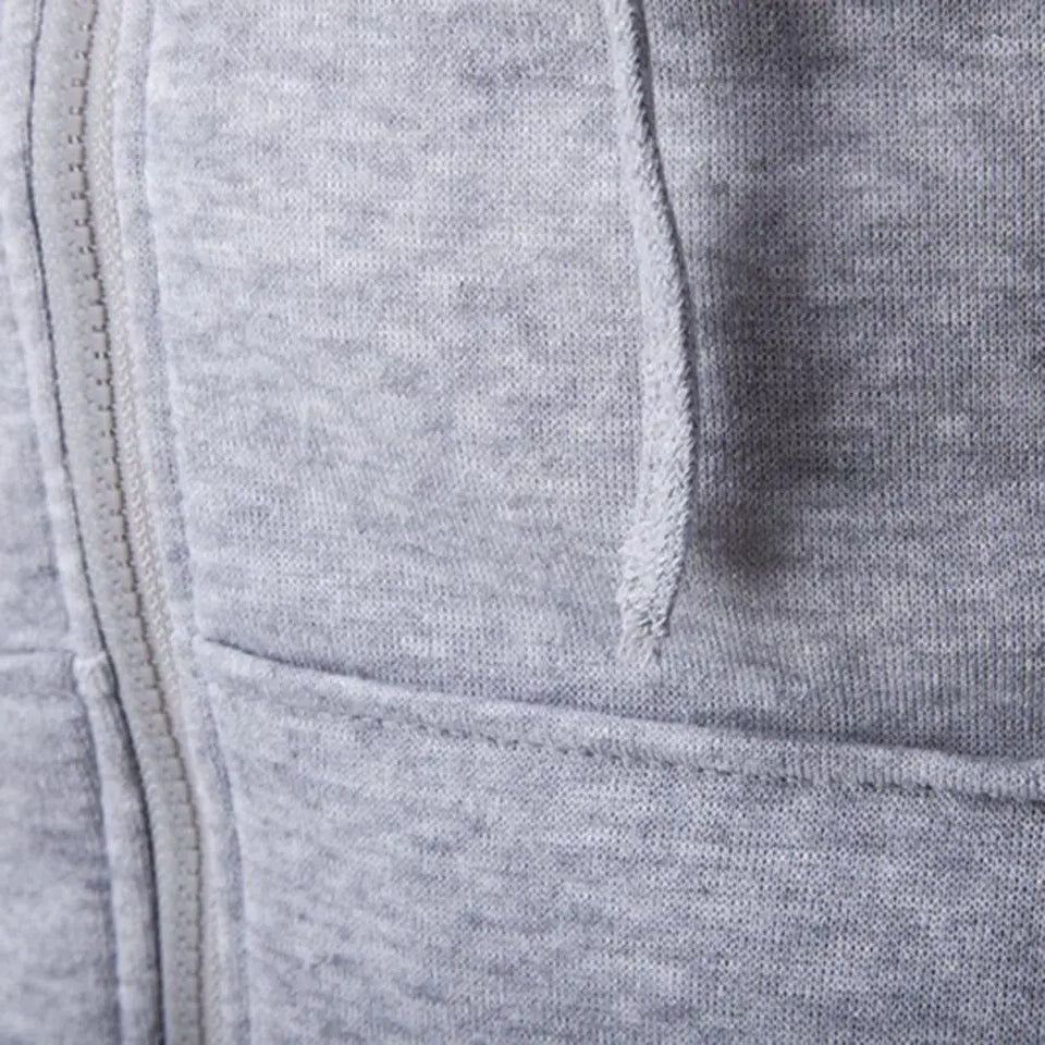 Autumn Men Sweatshirts Long Sleeve Jacket Hoodie Zipper Closure Jacket Male Hoodies Sweatshirt Slim Fit Male Clothing