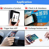 10Pcs NFC Chip Ntag213 Sticker Wet Inlay 2*1cm 13.56MHz 213 Label Tag  Nfc Antenna Nfs Label Stickers Wifi Nfc Sticker Nfc