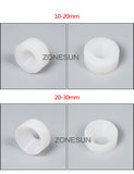 ZONESUN Cap screwing chuck, bottle cap adoptor of capping machine, silicone capping chuck,10-50mm, anti-wear