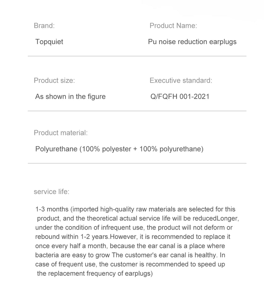 TISHRIC Soft Sleep Earplugs Sleeping Ear Plugs Noise Plugs For Sleeping Noise Reduction Sound Insulation Ear Protection