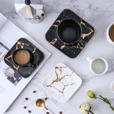 Coffee Mugs Marble Gold Inlay Mug Breakfast Mug Office Home Drinkware Milk  Cup Dropshipping