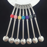 Stainless Steel Drinking Straw Spoon Tea Filter Yerba Mate Tea Straws Bombilla Gourd Reusable Coffee Tea Tools Washable Tea Tool