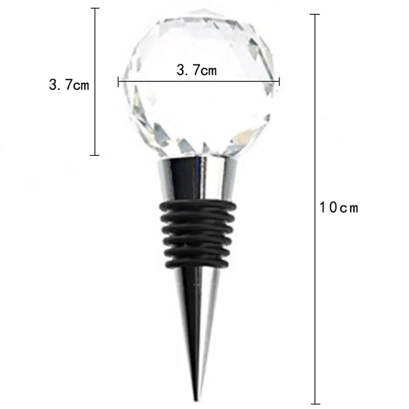 Wedding Wine Stopper Round Crystal Wine Champagne Bottle Stopper Vacuum Sealed Plug Stopper Wedding Gift Hot Sale New Arrivals