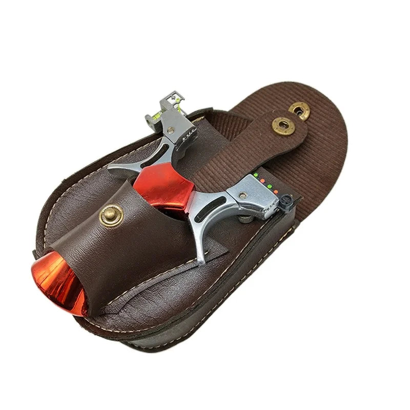 Slingshot Catapult Bag Steel Ball Package PU Leather Back Through The Belt Durable Without Deformation Hunting Bow Outdoor Sport