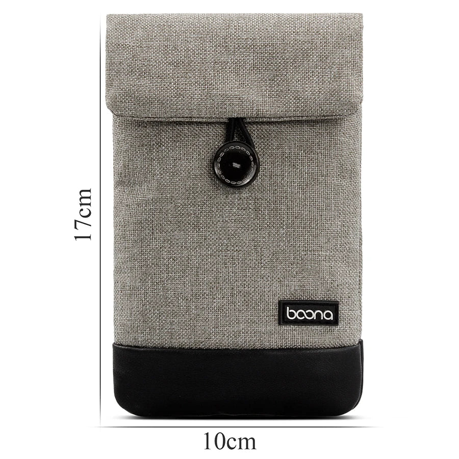 BOONA Cell Phone Storage Bag Mobile Phone Pouch  Oxford PU leather Phone case for 6.7"