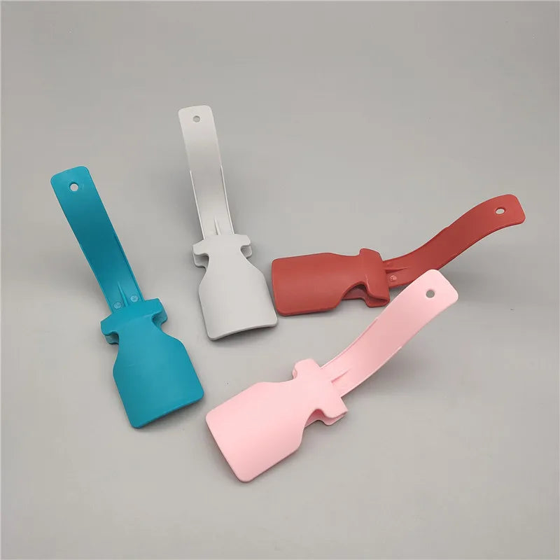New No Bending Lazy Shoe Horn Unisex Shoes Wear Helper Colorful Shoehorn Easy On And Off Shoe Sturdy Slip Aid Shoe Acessories