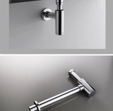 Bathroom Basin Bottle Trap Drain Modern Bathroom Sink P-Trap Set Pop Up Filter Chrome Basin Siphon Horse Accessory Renovation