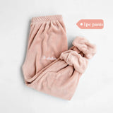 Women Winter Flannel Pajama Set Fleece Pajamas Sleepwear Homewear Thick Warm Velvet Female Suit Fall Sweatshirt Ladies Pyjama