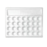 Ceramic Watercolor Palette Rectangular 28-hole/18-hole Palette Paint Plate Watercolor Gouache Paint Plate Painting Art Supplies