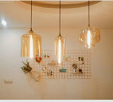 Modern Restaurant Chandelier Light Blown Colorful Glass  Lampshade Glass Ceiling Hanging Lamps Living Room Coffee Room Office