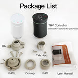 MOES ZigBee3.0 TRV New Radiator Actuator Valve Tuya Smart Programmable Thermostat Temperature Heater Alexa Voice Control