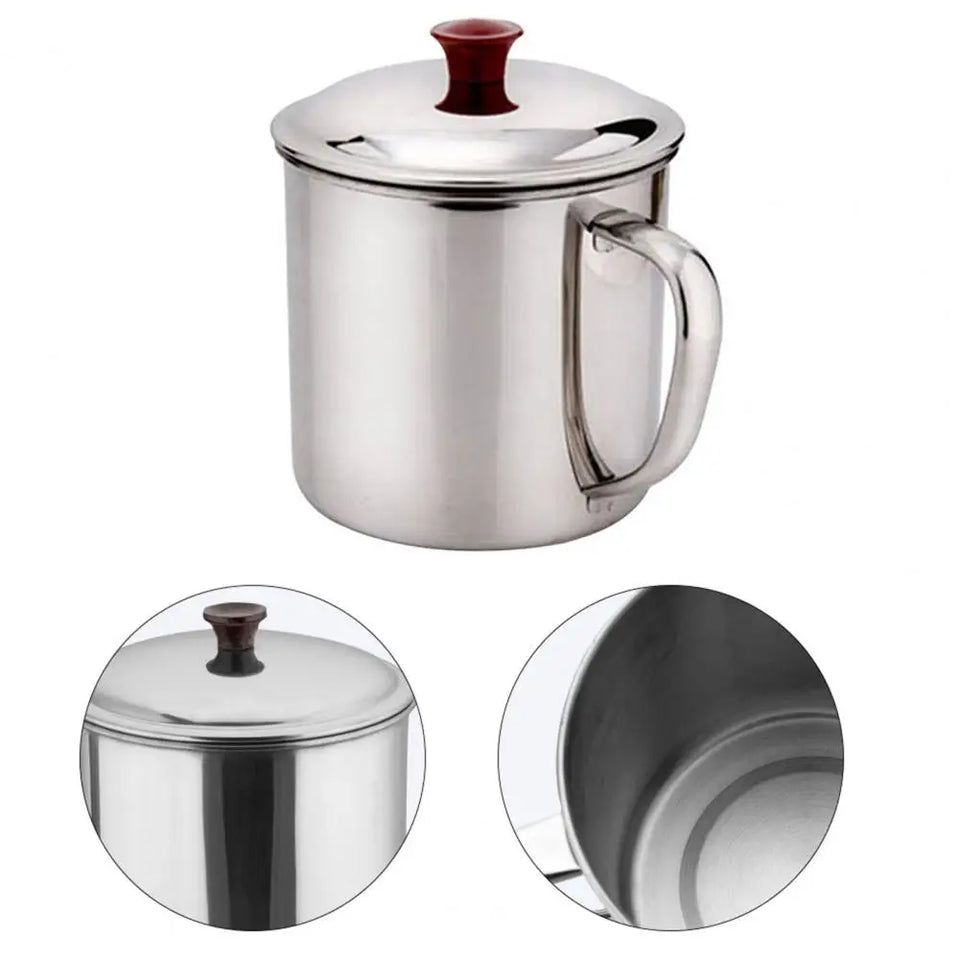 Coffee Tea Handle Cup Drinking Mug Ecofriendly Handle Design Large-capacity Stainless Steel Water Tea Storage Bottle for Camping