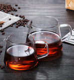 300ml/400ml/500ml/650 Coffee Pot High Temperature Resistant Glass Sharp-mouthed Hand Punch Sharing Pot Household Drip Coffee Pot
