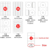 100 Sheets/Pack A4 Sticker Printing Label White Paper Sticker For Laser Inkjet Printer A4 Die-cut Sticker Blank Label Stationery