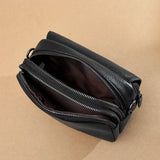 Genuine Leather Women's Casual Fashion Bag Women Messenger Bag Small Shoulder Bag Crossbody Bags for Real Cowhide Women Handbags